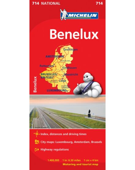 Cartographia Benelux államok térkép - Michelin 714 9782067170605