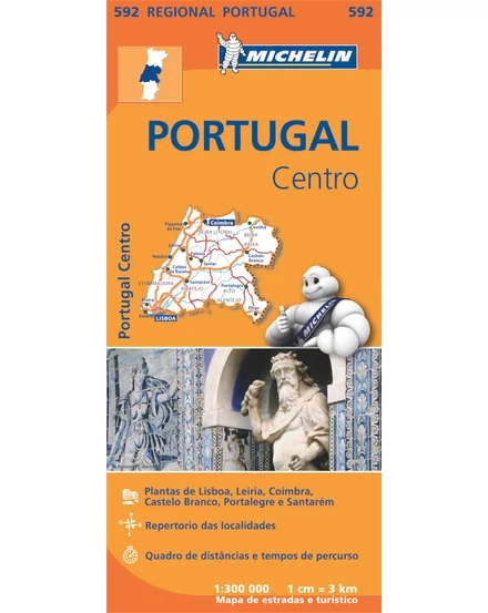 Cartographia Portugália-Közép térkép - Michelin 0592 9782067184756