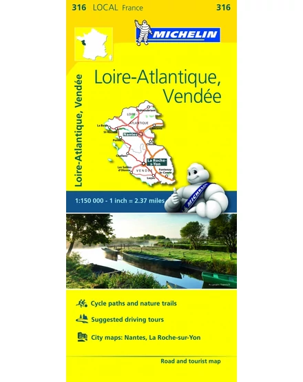 Cartographia Loire-Atlantique, Vendee térkép 9782067210202