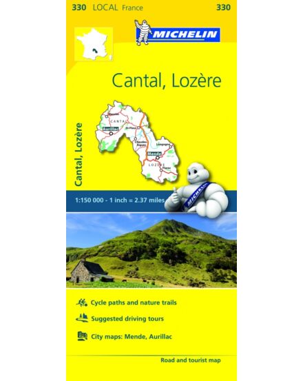 Cartographia Cantal, Lozére térkép 9782067210486