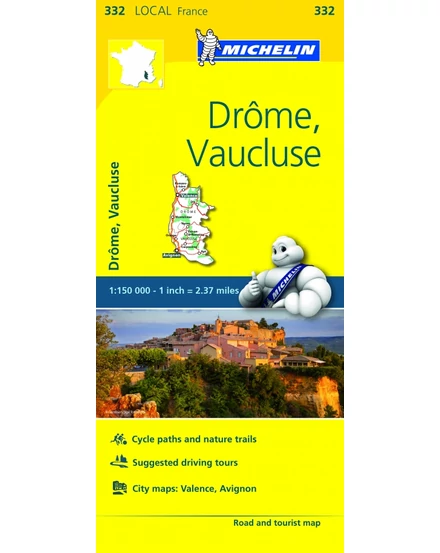 Cartographia Franciaország résztérkép: Drome, Vaucluse - Michelin 332 9782067210523