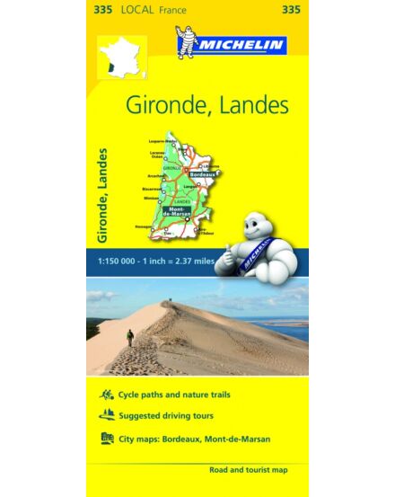 Cartographia Gironde, Landes térkép 9782067210585