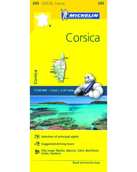 Cartographia Korzika térkép (345) 9782067210806