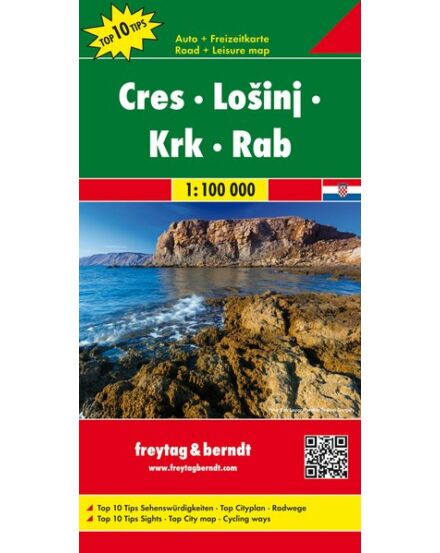 Cartographia Cres-Losinj-Krk-Rab térkép (Freytag) 9783707916485