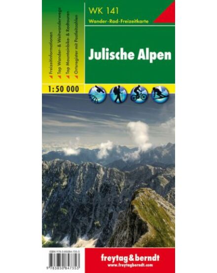 Cartographia WK141 Júliai-Alpok turistatérkép (Freytag) 9783850847353