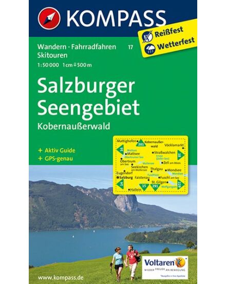 Cartographia K 17 Salzburg környéki tavak turistatérképe 9783990440247