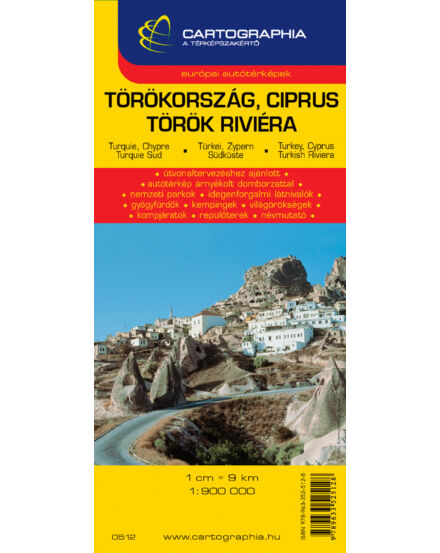 Cartographia Törökország, Ciprus, Török Riviéra térkép 9789633525128