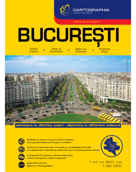 Cartographia Bukarest atlasz 9789633525159