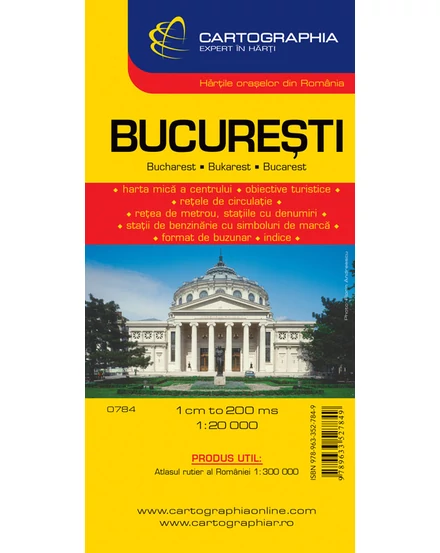 Cartographia Bukarest City várostérkép 9789633527849