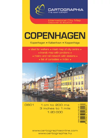 Cartographia Koppenhága várostérkép 9789633528013