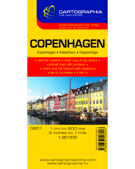Cartographia Koppenhága várostérkép 9789633528013