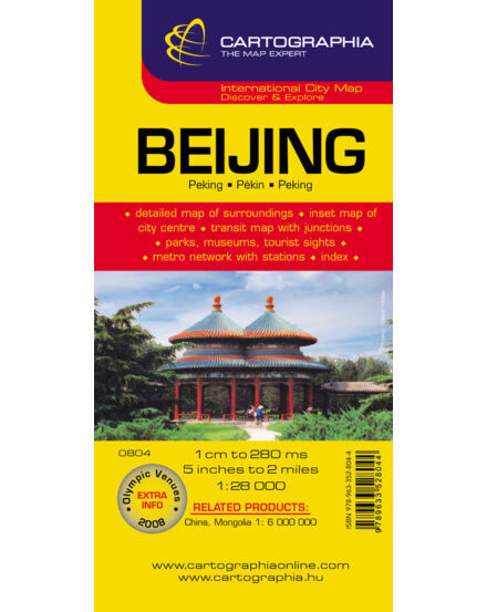 Cartographia Peking várostérkép 9789633528044