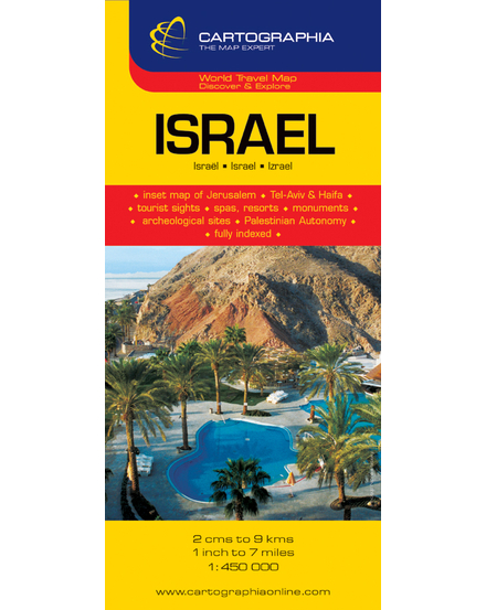 Cartographia Izrael térkép 9789633529379