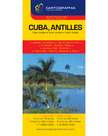 Cartographia Kuba, Antillák térkép 9789633529386