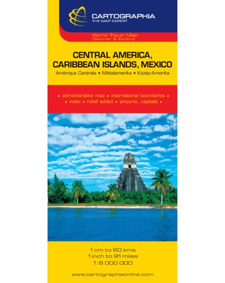 Cartographia Közép-Amerika (Mexikó és a Karib-szigetek) térkép 9789633525111