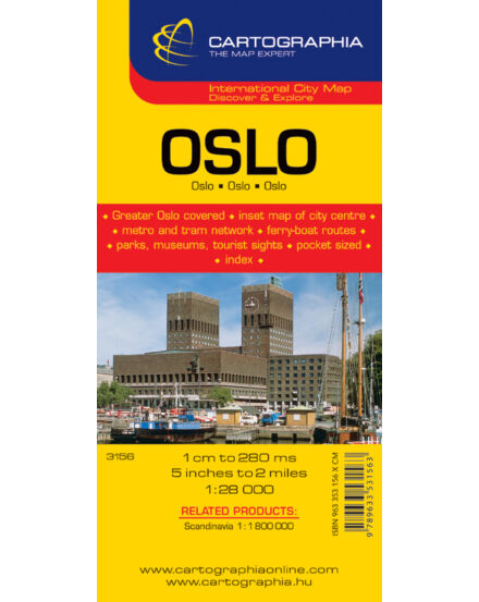 Cartographia Oslo várostérkép 9789633531563