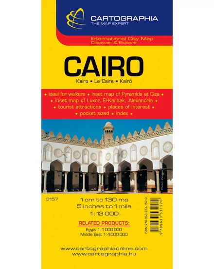 Cartographia Kairó várostérkép 9789633531570