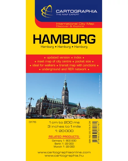Cartographia Hamburg várostérkép 9789633531761