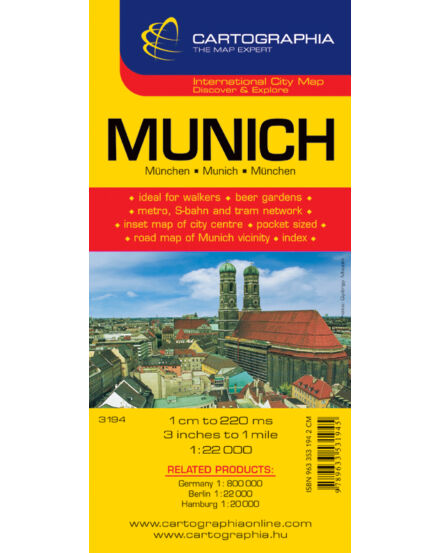 Cartographia München várostérkép 9789633531945