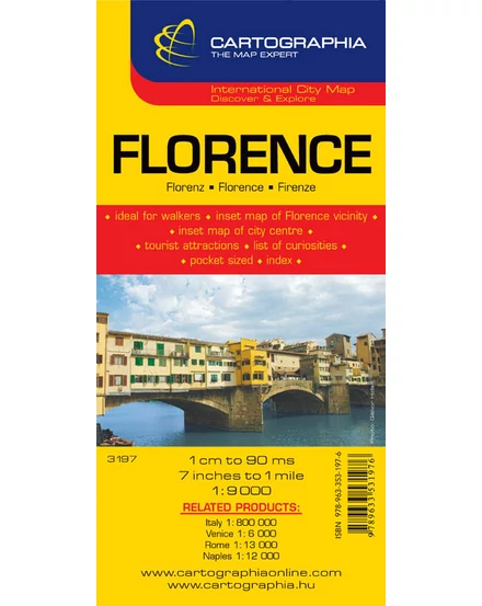 Cartographia Firenze várostérkép 9789633531976