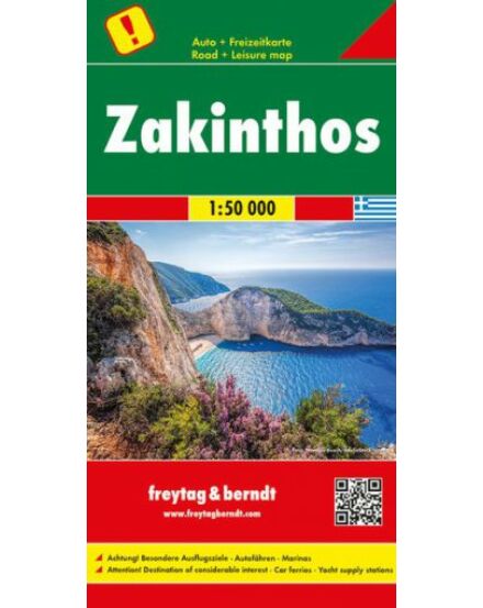 Cartographia Zakinthos térkép 1:50 000 (Freytag) 9783707917130