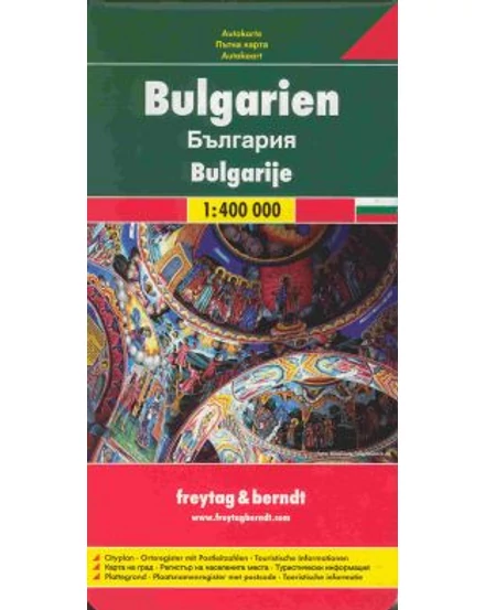 Bulgária autótérkép (Freytag)