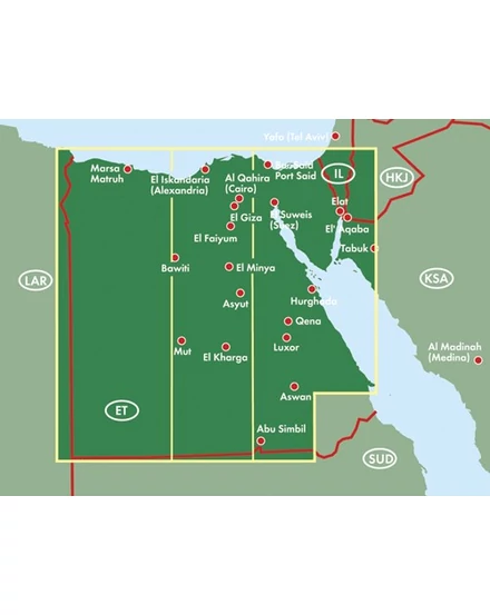 Egyiptom térkép (Freytag)