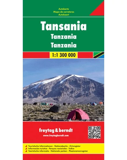Cartographia Tanzánia térkép (Freytag) 9783707913330