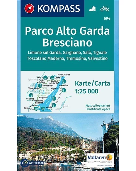 Cartographia K 694 Parco Alto Garda Bresciano turistatérkép 9783850264716