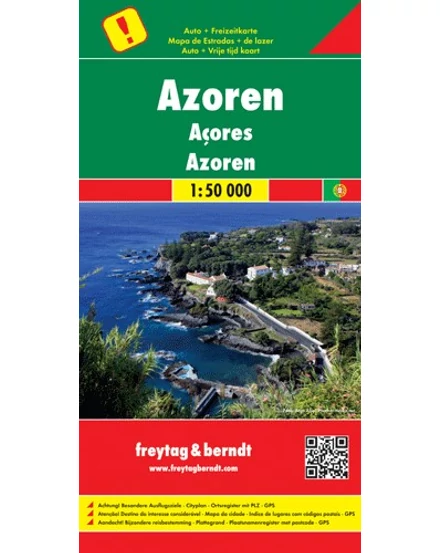 Cartographia Azori-szigetek térkép (Freytag) 9783707910605