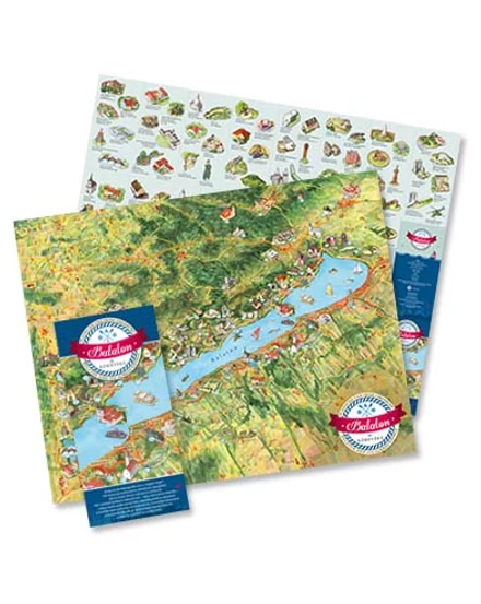 Cartographia Balaton és környéke látványtérkép 2000000010731