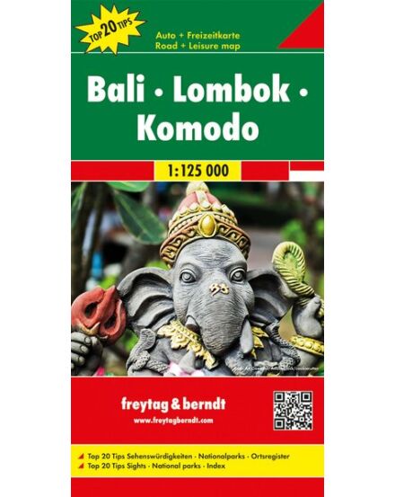 Cartographia Bali, Lombok, Komodo térkép (Freytag) 9783707917161