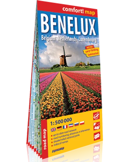 Cartographia Benelux államok Comfort térkép 9788381900867