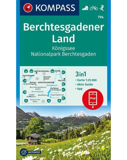 Cartographia K 794 Berchtesgadener Land turistatérkép 9783990444184