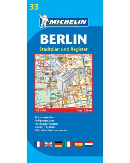 Cartographia Berlin térkép 33 Michelin 9782067116764