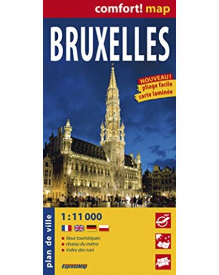 Cartographia Brüsszel térkép (laminált) 9788375467413