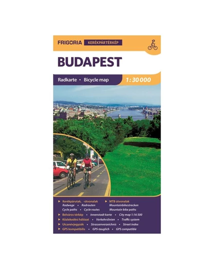 Cartographia Budapest kerékpáros térkép 9789639586437