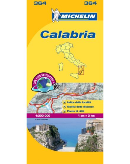 Cartographia Olaszország résztérkép: Calabria 364 Michelin 9782067126732