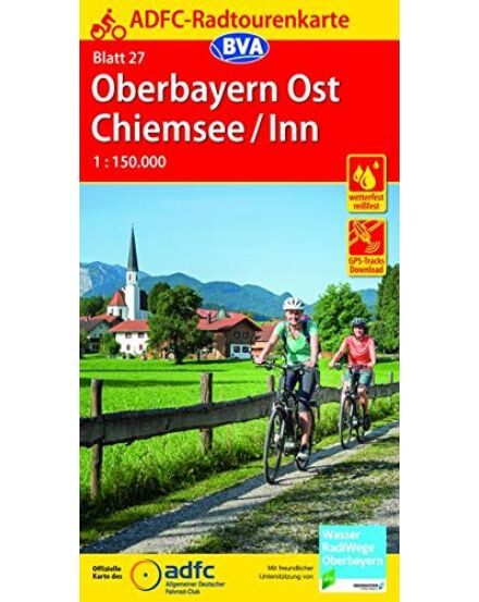 Cartographia Chiemsee, Inn - németországi kerékpáros túratérkép 9783870738235