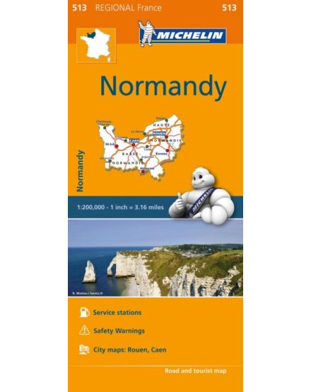 Cartographia  - Normandia régiótérkép - Michelin 513