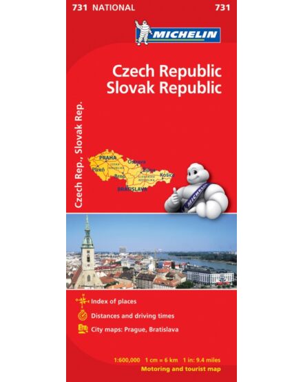Cartographia  - Csehország, Szlovákia térkép - Michelin 731