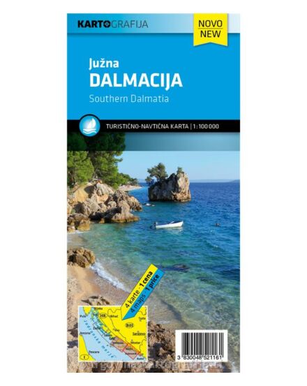 Cartographia Dalmácia turisztikai és hajózási térkép 3830048521161