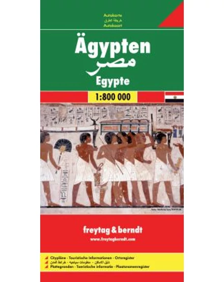 Cartographia Egyiptom térkép (Freytag) 9783707909654