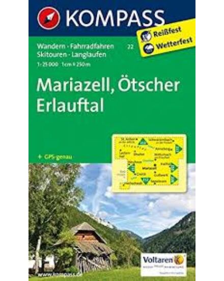 Cartographia K 22 Mariazell, Ötscher, Erlauftal turistatérkép 9783990440735