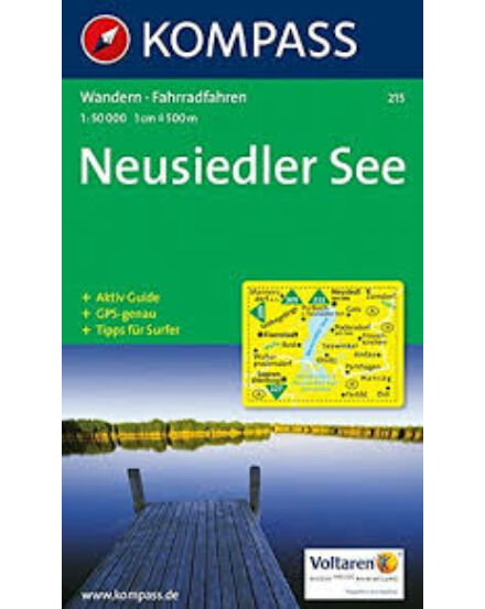 Cartographia K 215 Fertő tó (Neusiedler See) turistatérkép 9783854911166