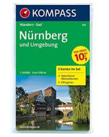 Cartographia K 163 Nürnberg és környéke turistatérkép 9783850261814