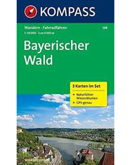 Cartographia K 198 Bajor erdő (Bayerischer Wald) turistatérkép 9783850260244