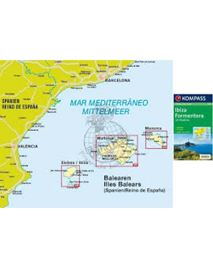 K 239 Ibiza, Formentera turistatérkép