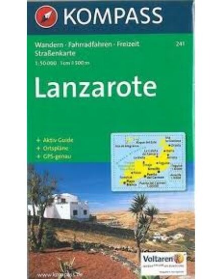Cartographia K 241 Lanzarote turistatérkép 9783854911753
