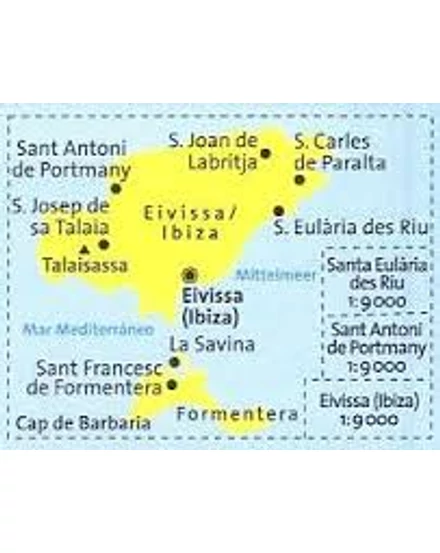 K 239 Ibiza, Formentera turistatérkép